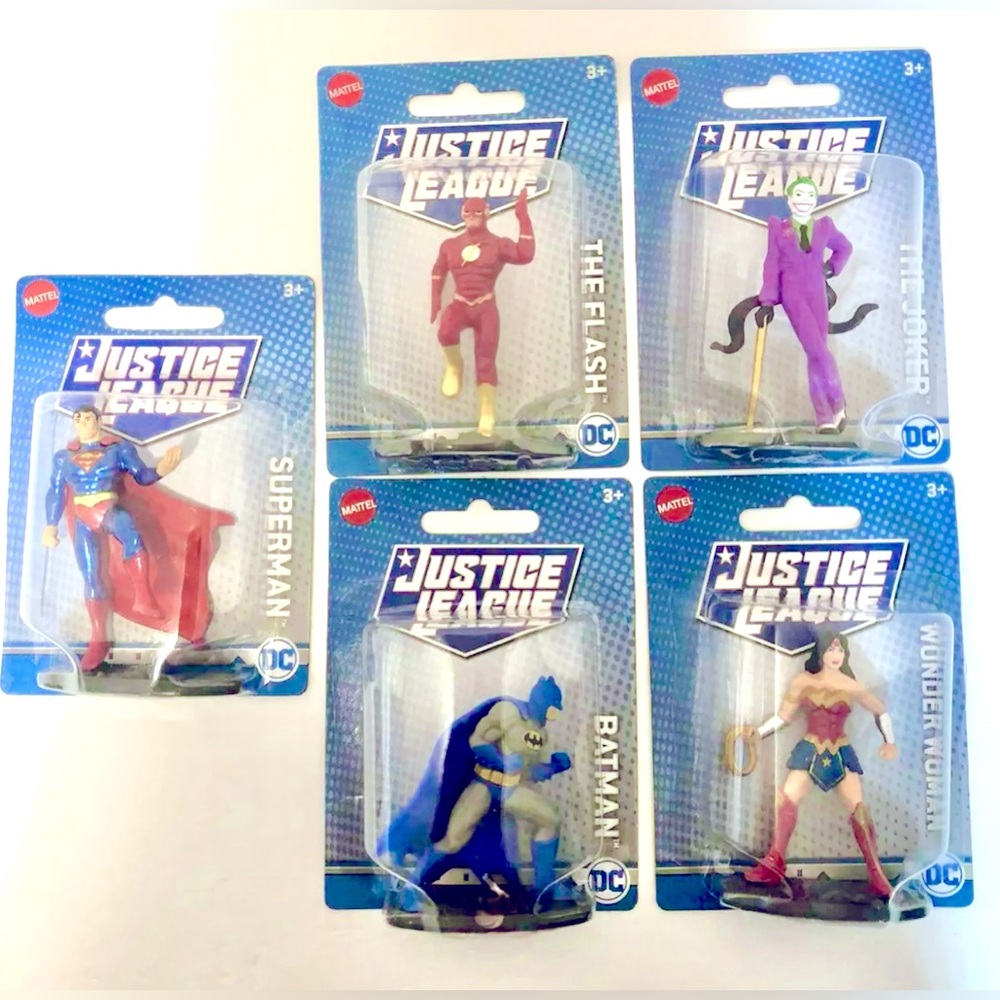 Justice League DC Comics Mini Figure Mattel New in Package Set Of 5